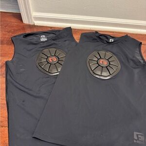 2 G-Form Black Protective Sleeveless Shirts